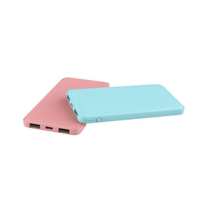 Banco ultra magro de borracha do poder do revestimento 5000mAh para o telefone celular