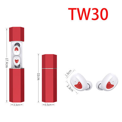 O som audio estereofônico de alta fidelidade de Bluetooth 5,0 Mini In-Ear Earbuds Headset Binaural dos fones de ouvido TW30 entrega a redução de ruído livre
