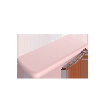 Banco duplo portátil de borracha colorido do poder do revestimento 138mm USB
