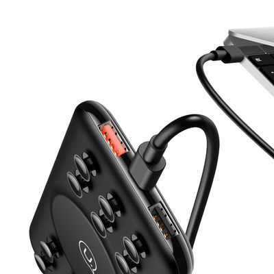 Banco sem fio do poder da carga do copo 10000mAh 9V 2A da sução