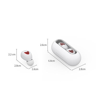 Chamadas estereofônicas V5.0 500mAh Earbuds sem fio impermeável