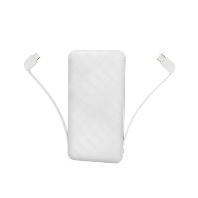 Banco ultra magro inerente do poder do cabo 10000mAh 210g