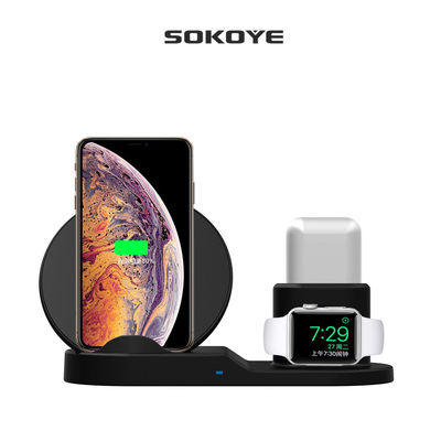 3 em 1 carregador sem fio 8cm portátil para a série do relógio de Apple