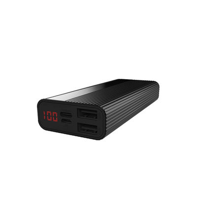 Banco duplo do poder do metal 121mm USB da exposição do LCD