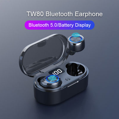 TW80 Bluetooth sem fio 5,0 TWS Mini HiFi Earbuds With MIC