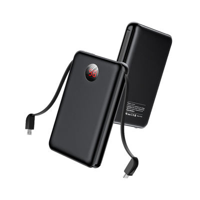 O LCD indica o banco inerente 10000mAh do poder do cabo para Android