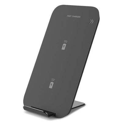carregador sem fio vertical da bobina do dobro 10W para Samsung