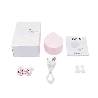 SBC AAC 123db TWS Bluetooth sem fio verdadeiro Earbuds com caso de carregamento