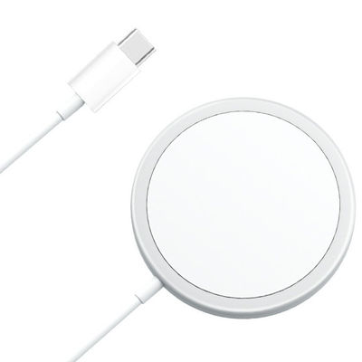 almofada de carregamento rápida do carregador sem fio portátil de 15W 3A com cabo de USB C
