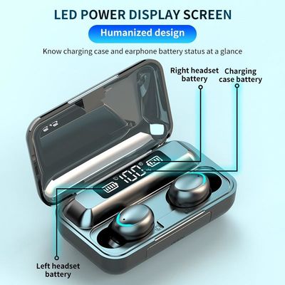 Auriculares F9 5,0 sem fio verdadeiros estereofônicos de RoHs Tws Bluetooth 5,0 Earbud STouch 9D