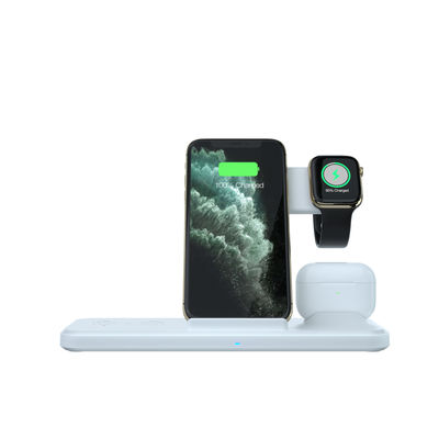 carregador sem fio portátil rápido de 15W Qi para o relógio 8 do iPhone 11 XR X