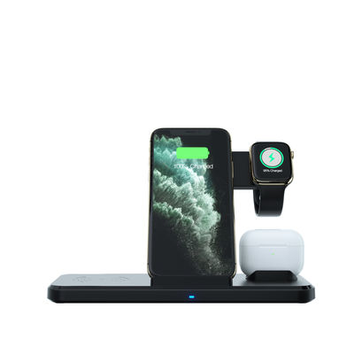 carregador sem fio portátil rápido de 15W Qi para o relógio 8 do iPhone 11 XR X