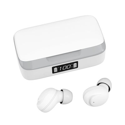 Fones de ouvido sem fio impermeáveis do ANC da exposição de diodo emissor de luz 18D Ipx7 Bluetooth Earbuds