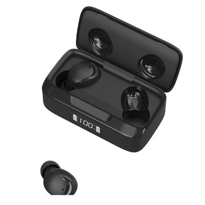 Exposição de diodo emissor de luz estereofônica dos auriculares de Mini True Wireless Stereo Earbuds HD