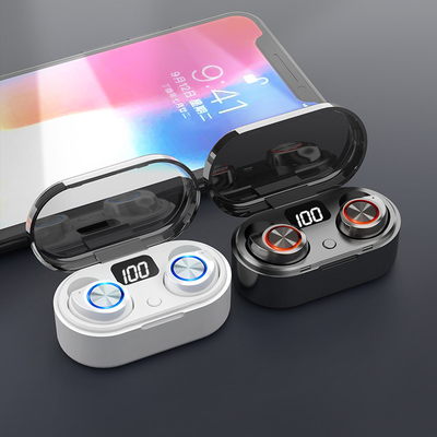 O OEM rebatizou o fone de ouvido que TW80 o diodo emissor de luz sem fio indica BT 5,0 fones de ouvido o fone de ouvido sem fio TW80 dos auriculares